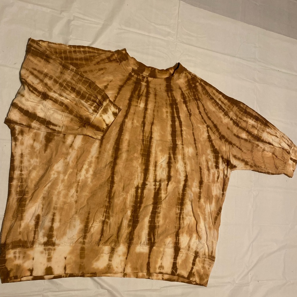 Terra & Sky Brown Oversized Boxy T-Shirt